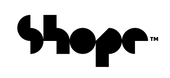 SHOPE logo monochrome
